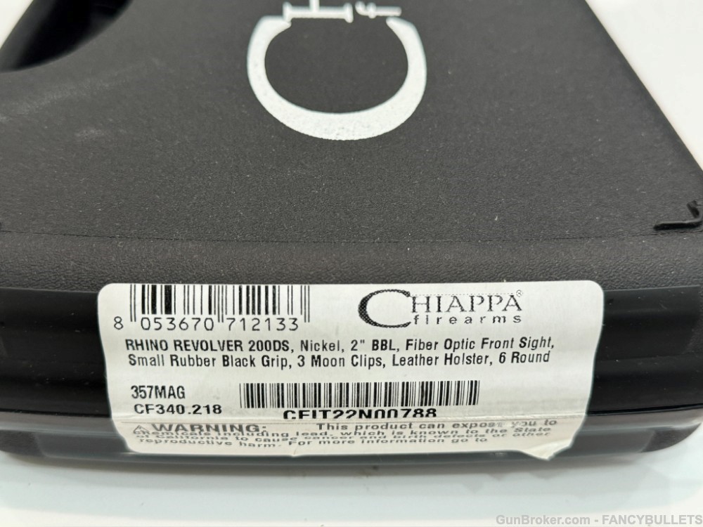 NEW, CHIAPPA WHITE RHINO 200DS 357MAG 2" NKL 6RD, PENNY START-img-5