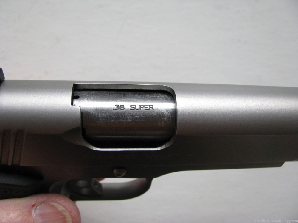 Kimber Stainless Target II .38 Super with Extra 9mm Barrel Original case-img-14