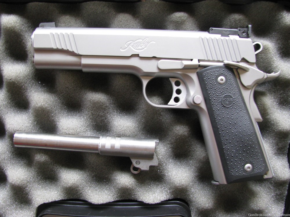 Kimber Stainless Target II .38 Super with Extra 9mm Barrel Original case-img-1