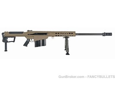 NEW, BARRETT M107A1-S 50 BMG 29'' 10-RD RIFLE FDE, PENNY START