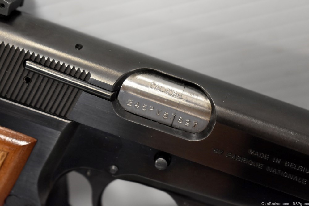 Belgian FNH Browning Hi-Power Single Action 9mm Pistol - Circa 1985-img-7