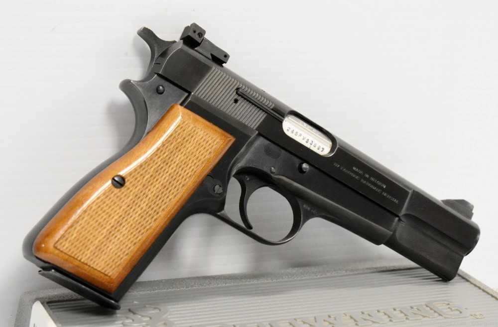 Belgian FNH Browning Hi-Power Single Action 9mm Pistol - Circa 1985-img-3