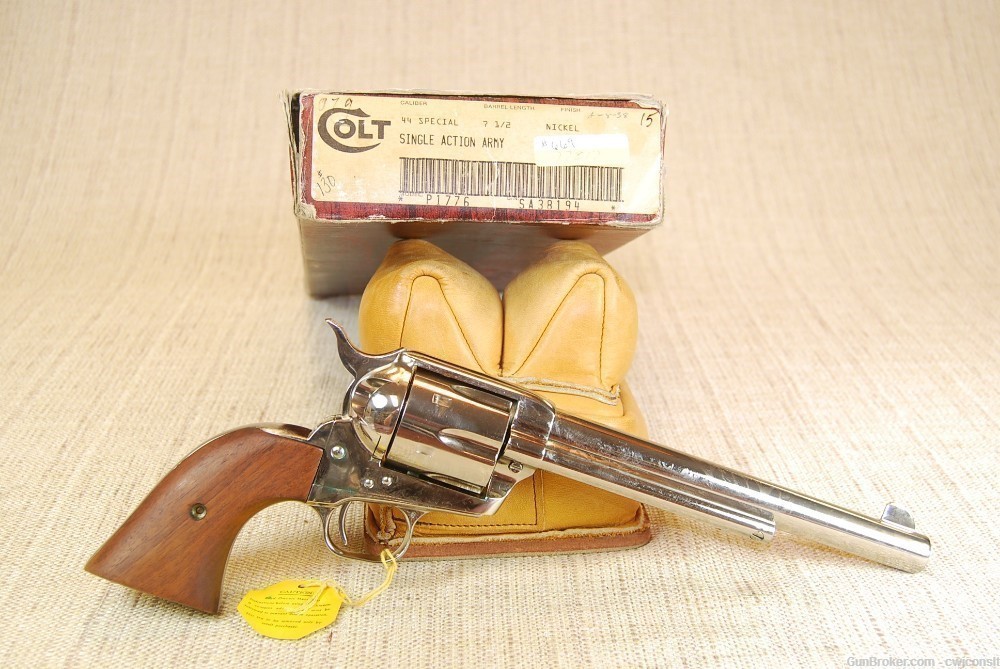 NIB 3rd Gen Colt SAA 7-1/2” Nickel 44 special.-img-1
