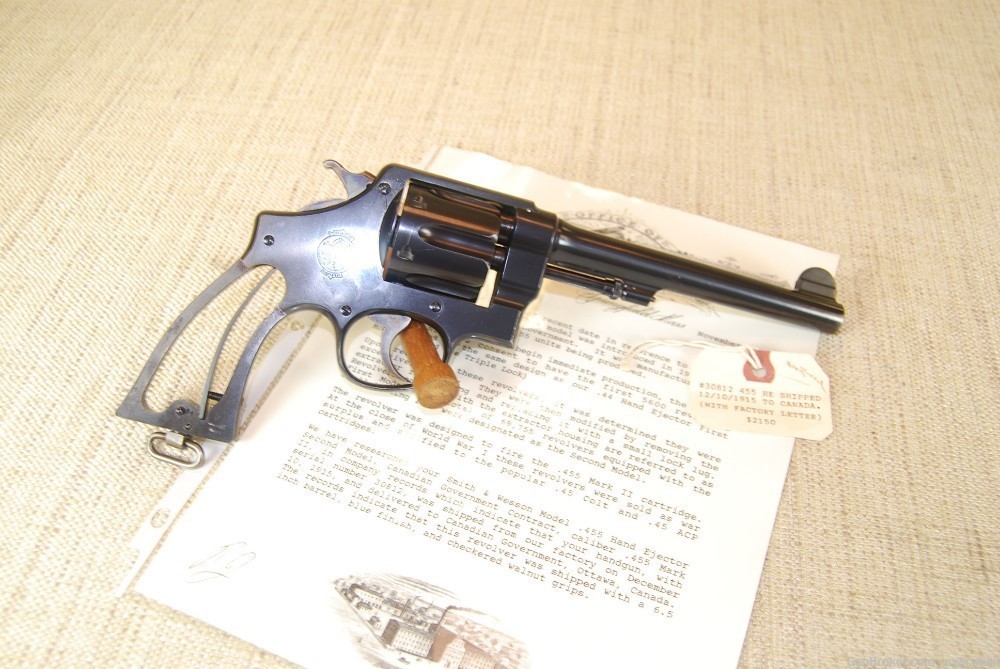 S&W .455 Mark II Hand Ejector Canadian Contracts NIB-img-2