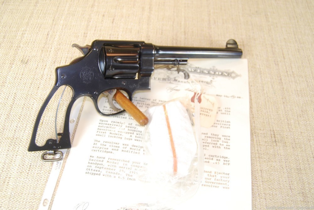 S&W .455 Mark II Hand Ejector Canadian Contracts NIB-img-5