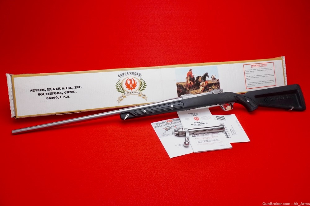 Holy Grail Ruger M77 Stainless .264 Win Mag *SCARCE ZYTEL PADDLE STOCK* NIB-img-0