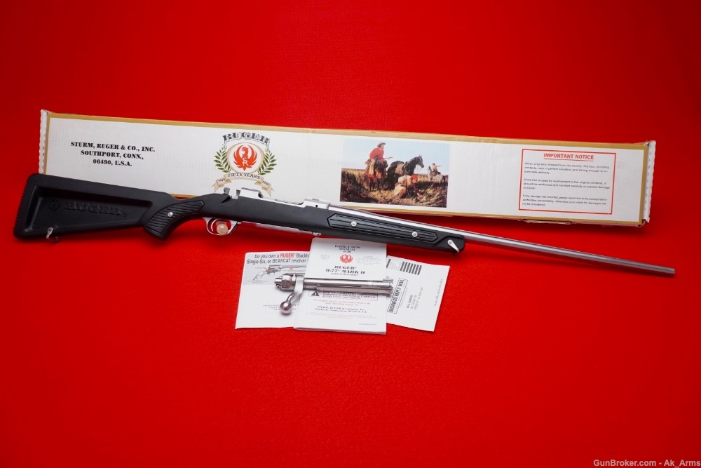 Holy Grail Ruger M77 Stainless .264 Win Mag *SCARCE ZYTEL PADDLE STOCK* NIB-img-6