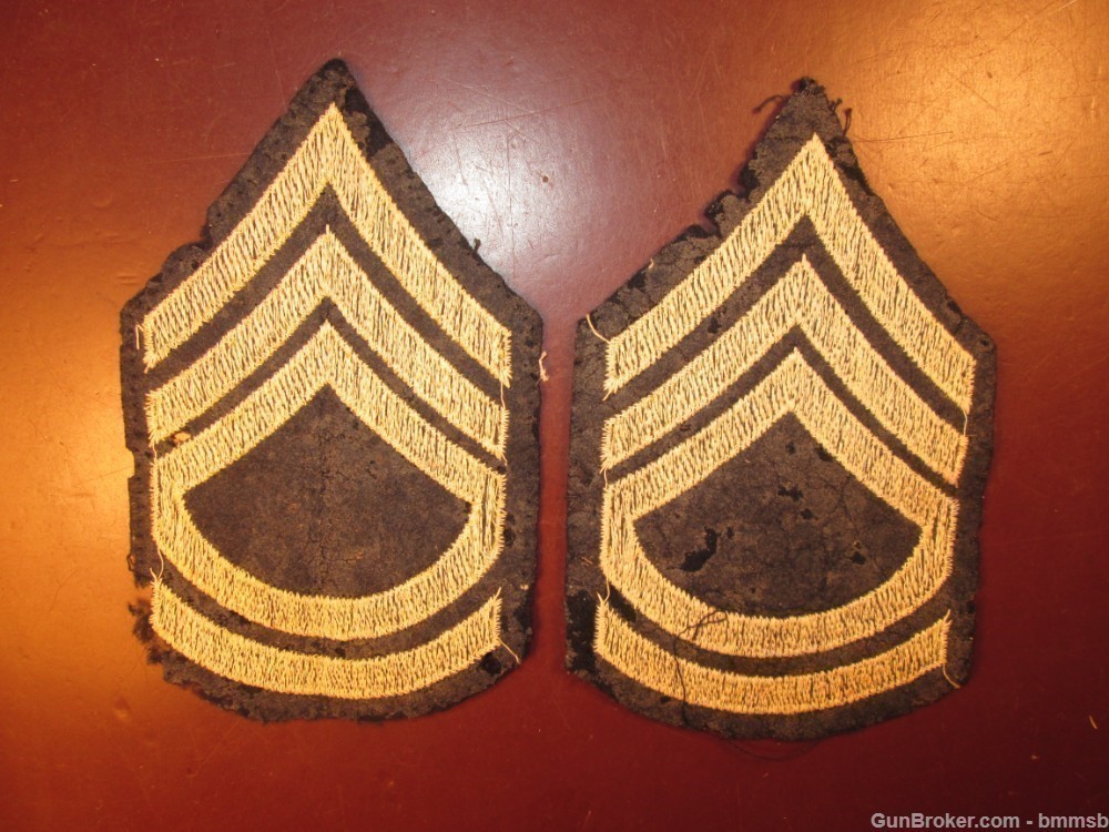 U.S. Pair of WOOL Technical Sgt. Chevrons, WW 2-img-1