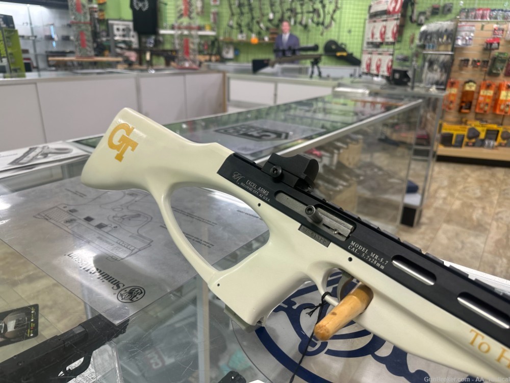 USED EXCEL ARMS MR57 S.7X28 18" WHITE / BLK COMES AS IS-img-2