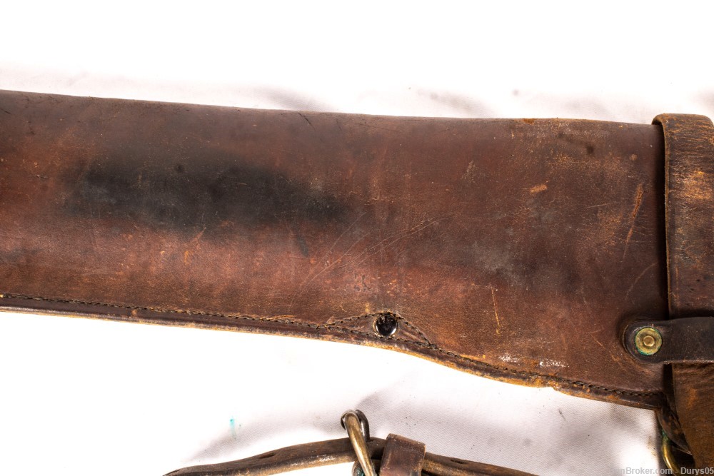 WW II Era Leather Rifle Scabbard -img-7