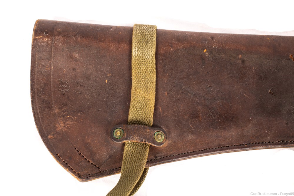 WW II Era Leather Rifle Scabbard -img-1