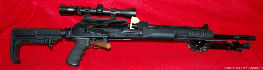 Russian Molot Vepr Semi Auto Rifle in 7.62x54R w/ Bipod & Midwest Mount  -img-0