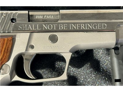 Sig P226 RARE Nickel Engraved Shall-Not-Be-Infringed 9mm LNIB