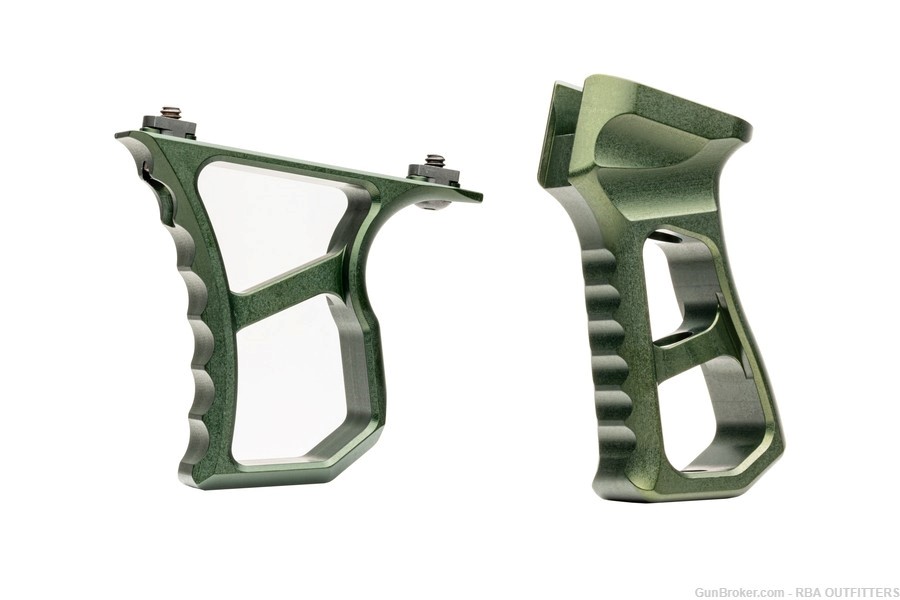JMAC Customs Green Skeletonized Pistol and Forward Grip-img-0