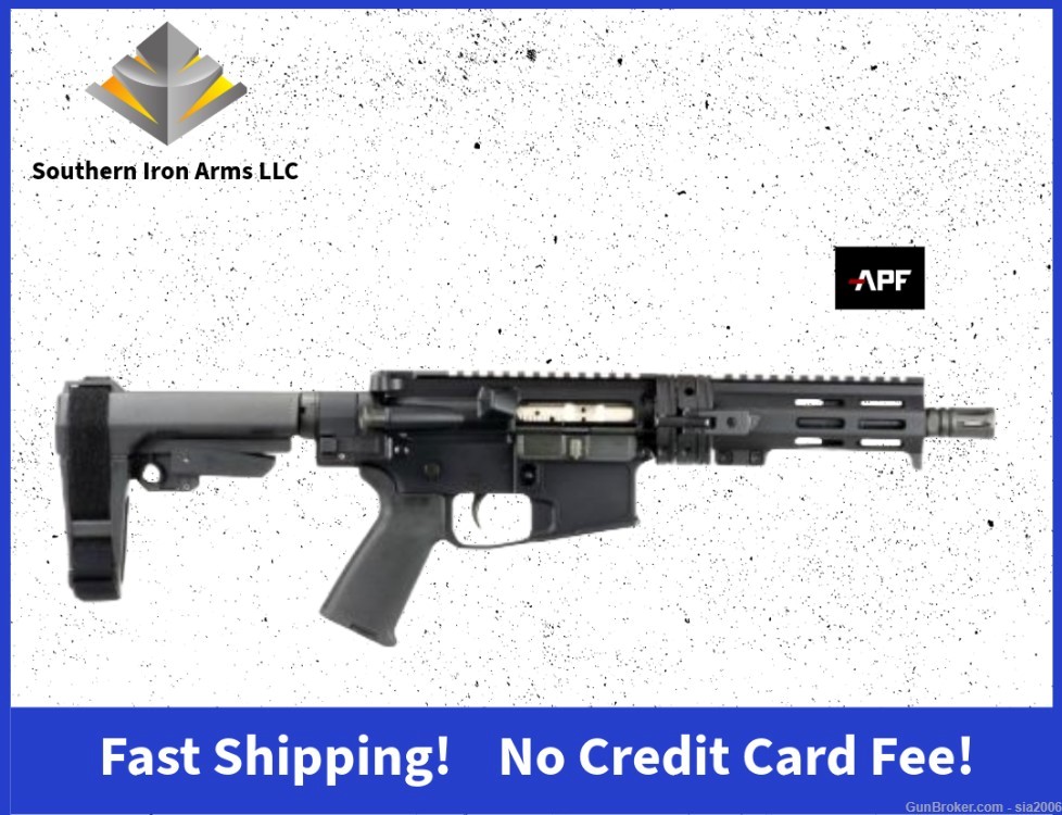 APF Armory P-111 Semi-Auto Pistol 5.56 NATO 7.5" Side Fold TD - New in Box-img-0