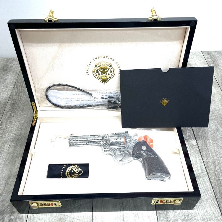 COLT PYTHON EXCLUSIVE SEATTLE ENGRAVING BRSTS SPECIAL EDITION 1 OF 50 NEW-img-5