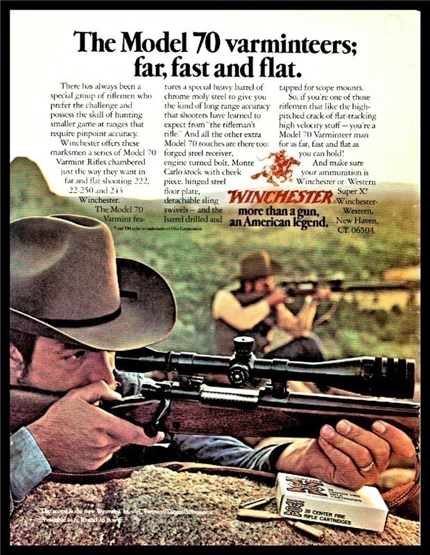 1977 WINCHESTER 70 Bolt Action Varmint Rifle AD-img-0