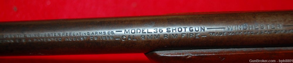 Rare Winchester Model 36 Single Shot Shotgun in 9mm Rim Fire C&R RF-img-2
