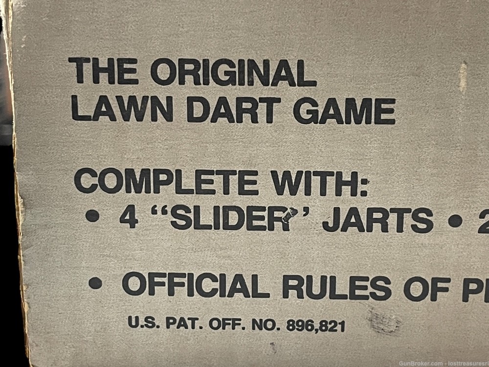 Vintage 1970's Regent Slider Lawn Darts Jarts Kids Lawn Game Box Ring (2)-img-17