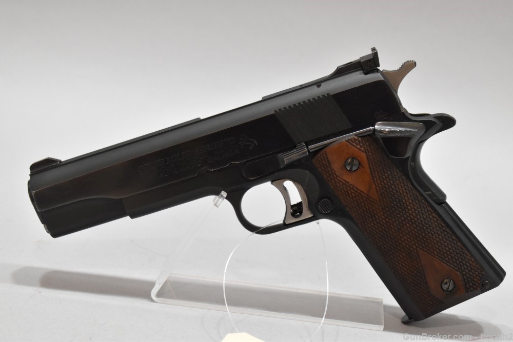 Colt MKIV Series 70 Gold Cup National Match 1911 Pistol 45 ACP 1981-img-2