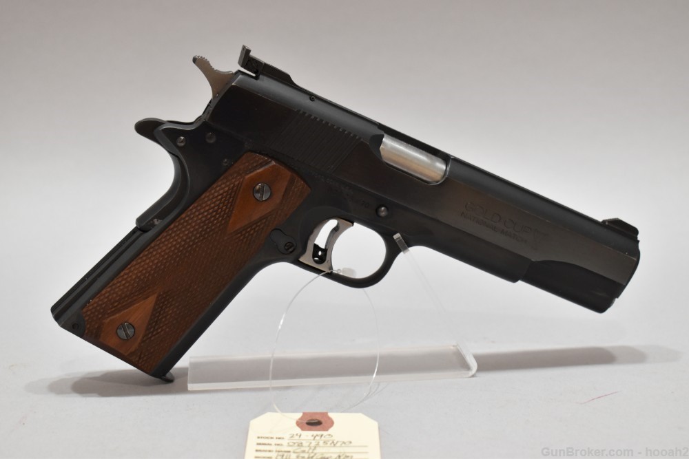 Colt MKIV Series 70 Gold Cup National Match 1911 Pistol 45 ACP 1981-img-0