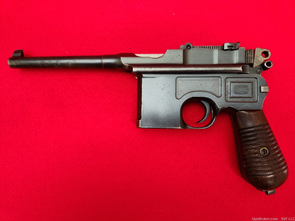 Mauser C96 Broomhandle 7.63x25mm semi auto pistol (USED)-img-0