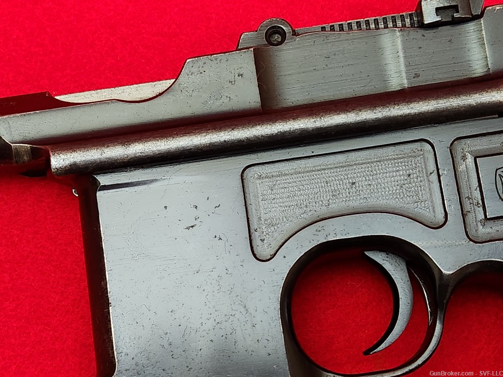 Mauser C96 Broomhandle 7.63x25mm semi auto pistol (USED)-img-3