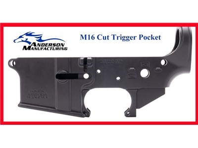 Anderson M16 Cut Trigger Pocket Stripped Lower Receiver