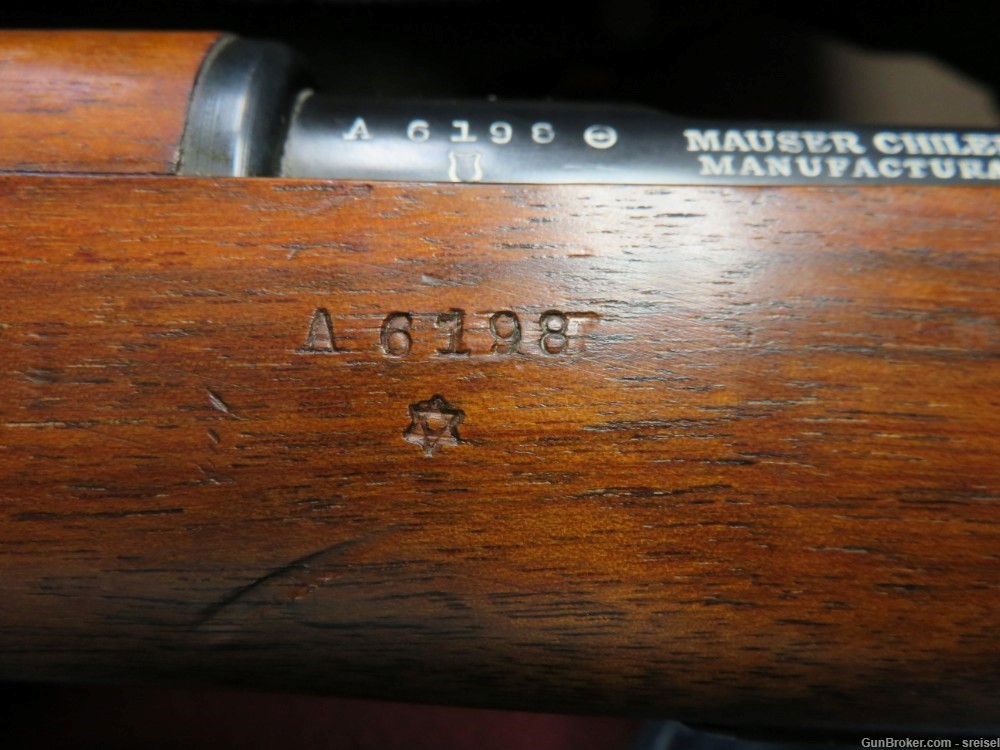 ANTIQUE CHILEAN MODEL 1895 MAUSER RIFLE-MATCHING-EXC-NEAR NEW-BEAUTIFUL GUN-img-12