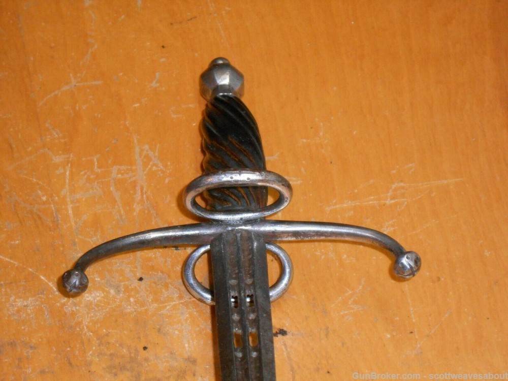 Antique 16TH Century European Let Hand Parrying Dagger Maine Gauche Knife-img-22