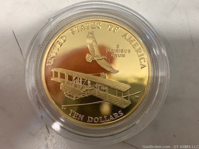 2003 United States Mint Orville & Wilbur Wright First Flight Gold Coin-img-2
