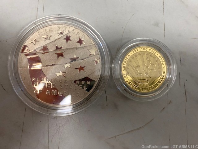 2012 United States Mint Star Spangled Banner Gold And Silver Proof Set-img-2