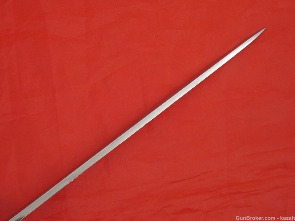 Antique Figural Sword Cane / Walking Stick / Carved Bulldog / dagger blade-img-11
