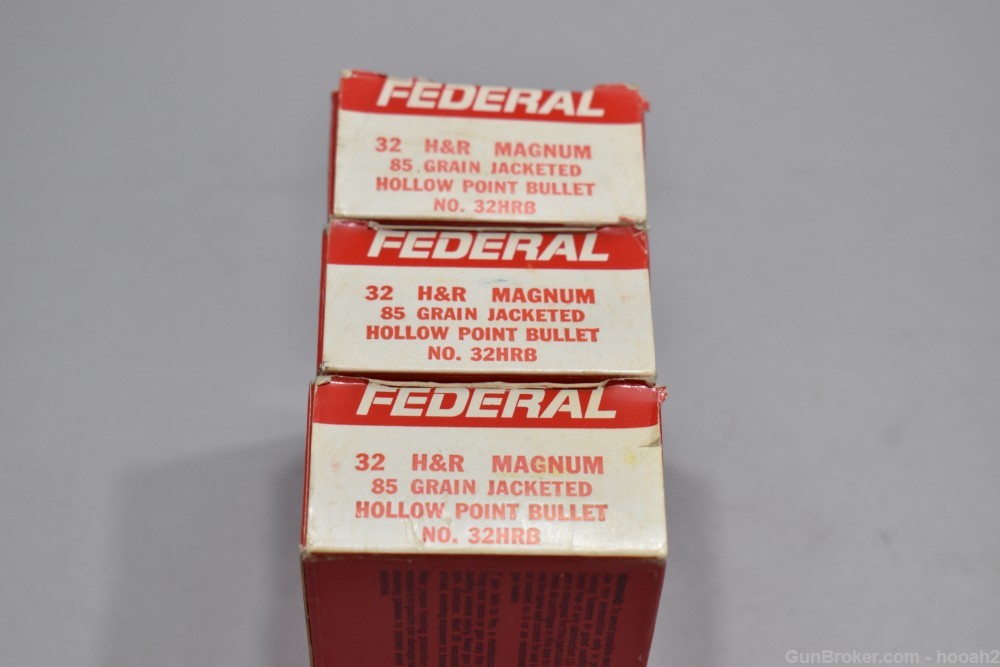 3 Boxes 133 Rds & 10 Fired Cases Federal 32 H&R Magnum Mag 85 G JHP-img-0