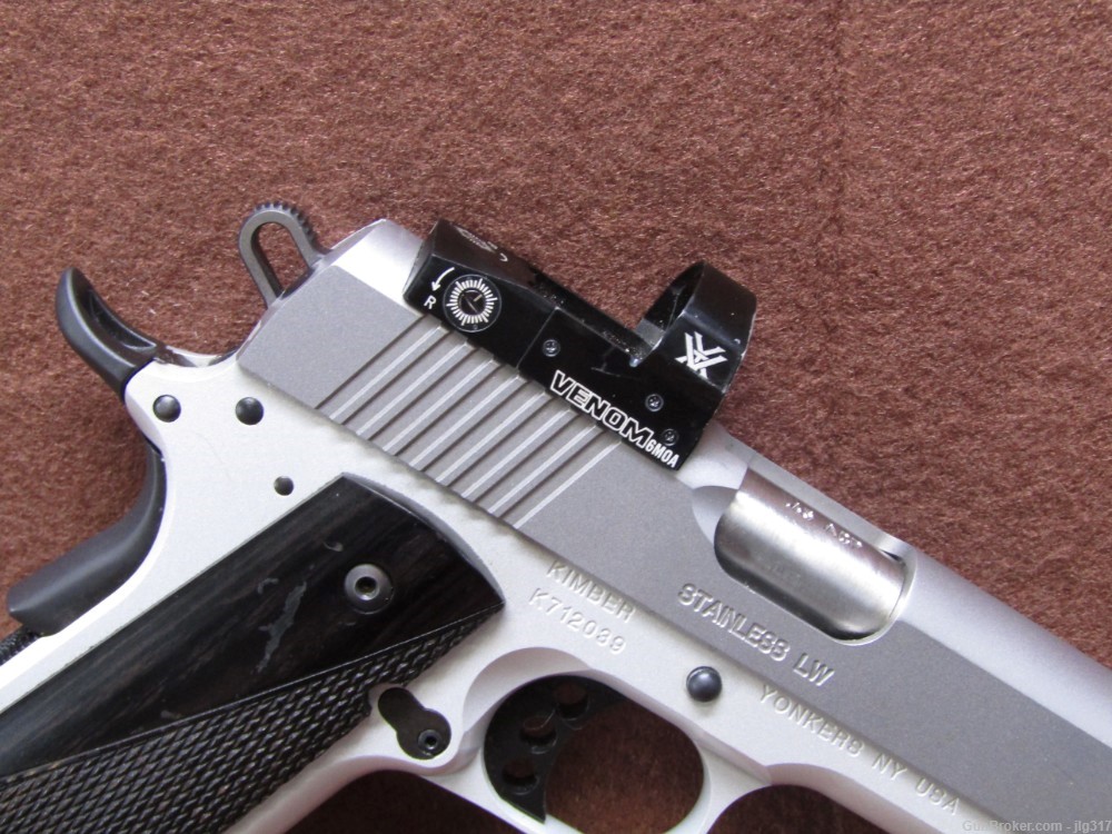 Kimber Stainless LW 1911 45 ACP Thumb Safety 7 RD Mag Vortex Red Dot-img-3