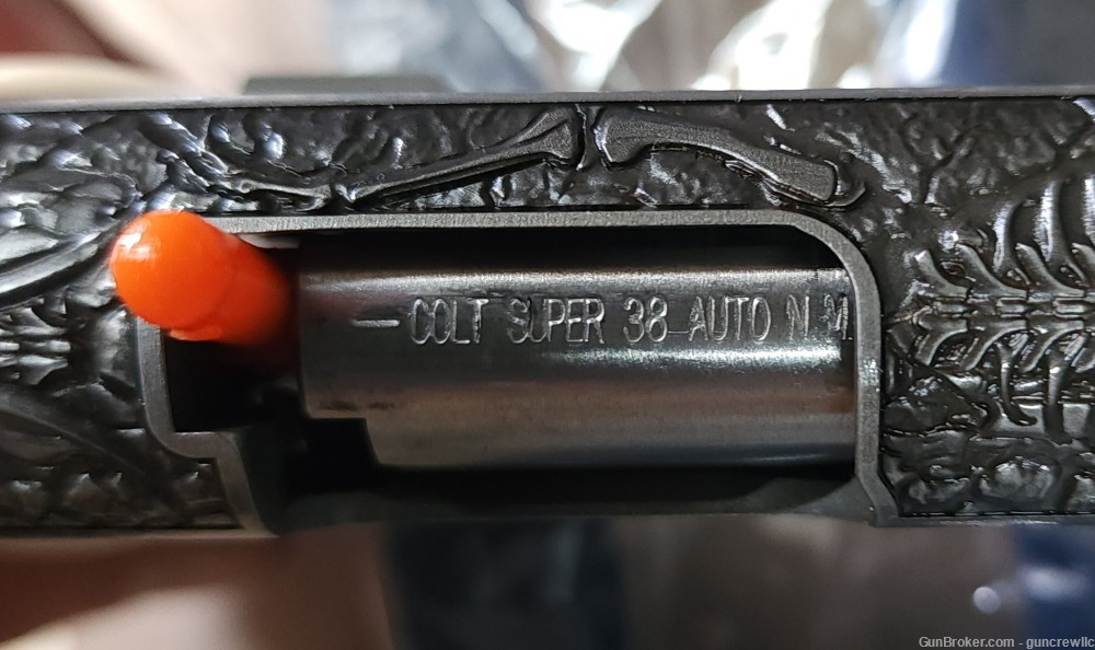 Colt 1911 The Dinosaur Meteorite Altamont AAA Engraved 38 Super Layaway -img-19