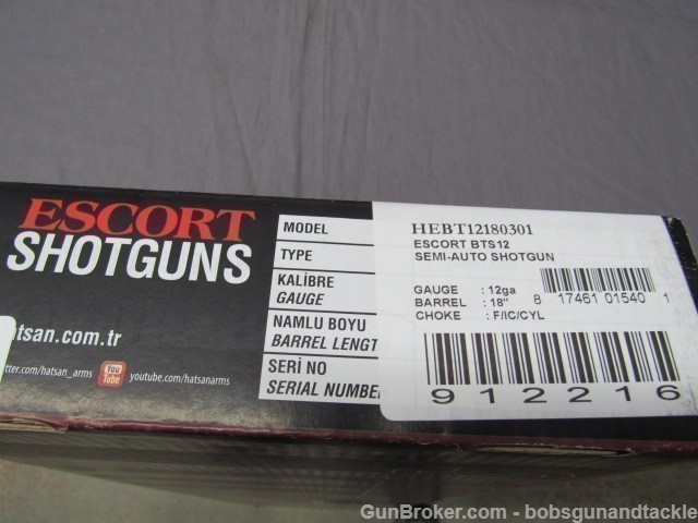 Escort BTS12  Semi-Auto Home Defense Tactical 12GA Shotgun 5+1 Capacity-img-8