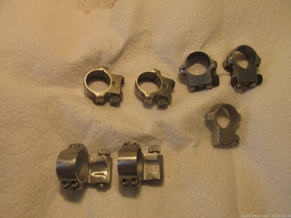 factory ruger rings s/s used.-img-0