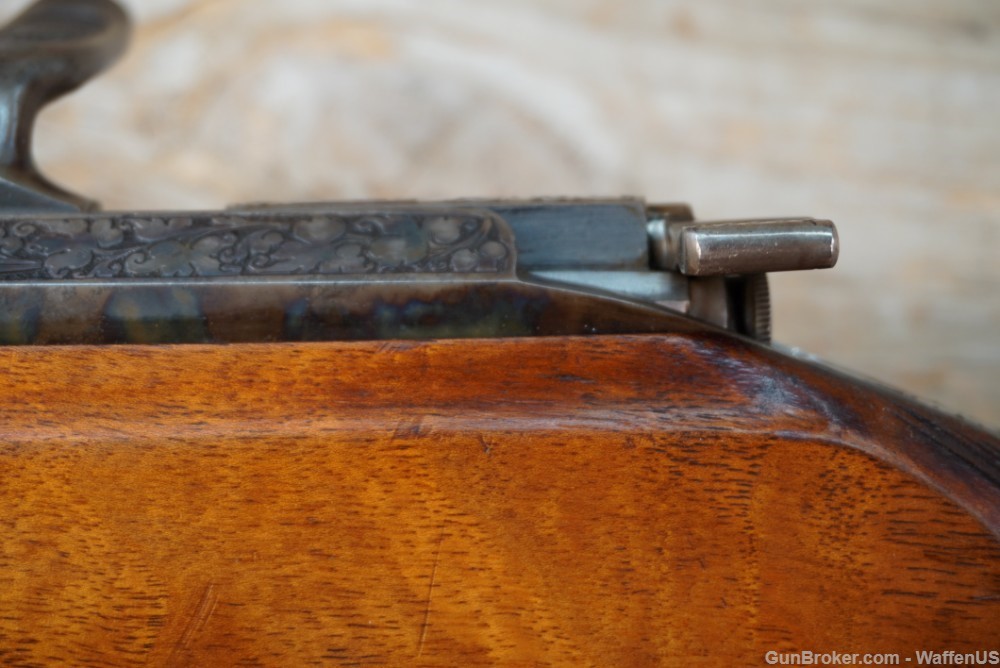 Mauser 1871 Miniature Sporter ANTIQUE 8mm M71 MUST SEE engraved & carved -img-29