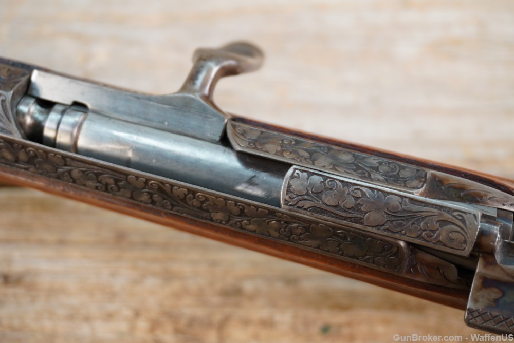 Mauser 1871 Miniature Sporter ANTIQUE 8mm M71 MUST SEE engraved & carved -img-46