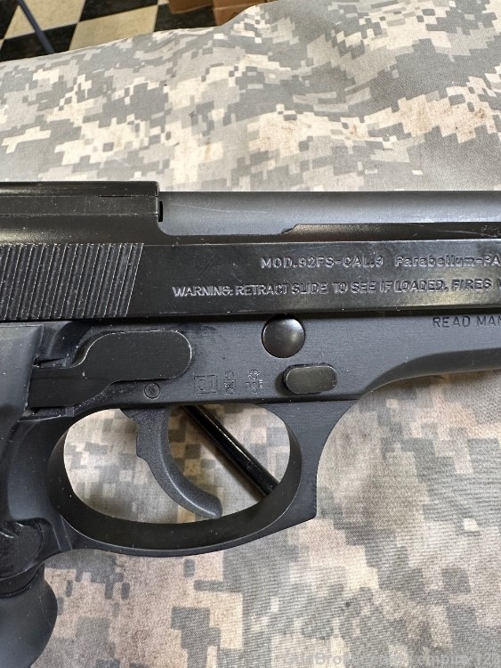Beretta 9mm 4.9" Beretta 92 92FS + ORIG CASE Made In Italy 15+1-img-29