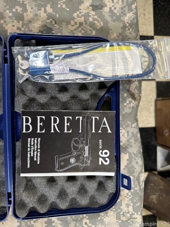Beretta 9mm 4.9" Beretta 92 92FS + ORIG CASE Made In Italy 15+1-img-3
