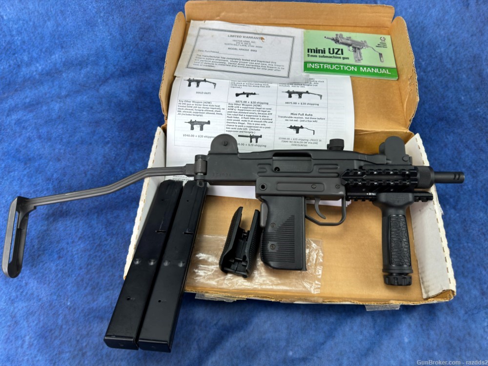 Excellent Transferable Group Vector Mini Uzi HR4332 in box 9mm EFILE READY-img-7