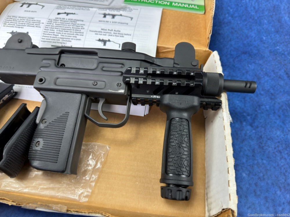 Excellent Transferable Group Vector Mini Uzi HR4332 in box 9mm EFILE READY-img-10