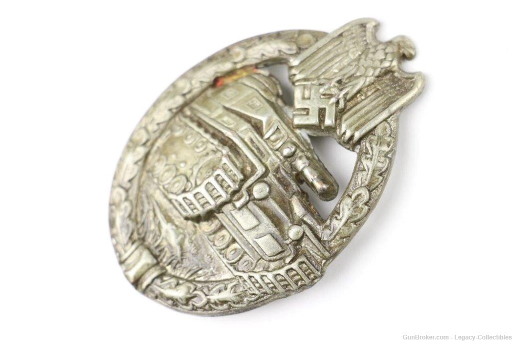 WW2 German Panzer Assault Badge. Tank Unit Medal Award / Pin - Repro-img-2