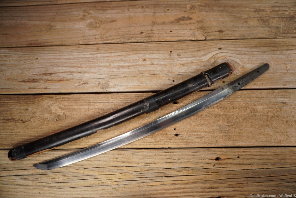 Japanese "Samurai" short sword signed old original pre-WW2-img-7