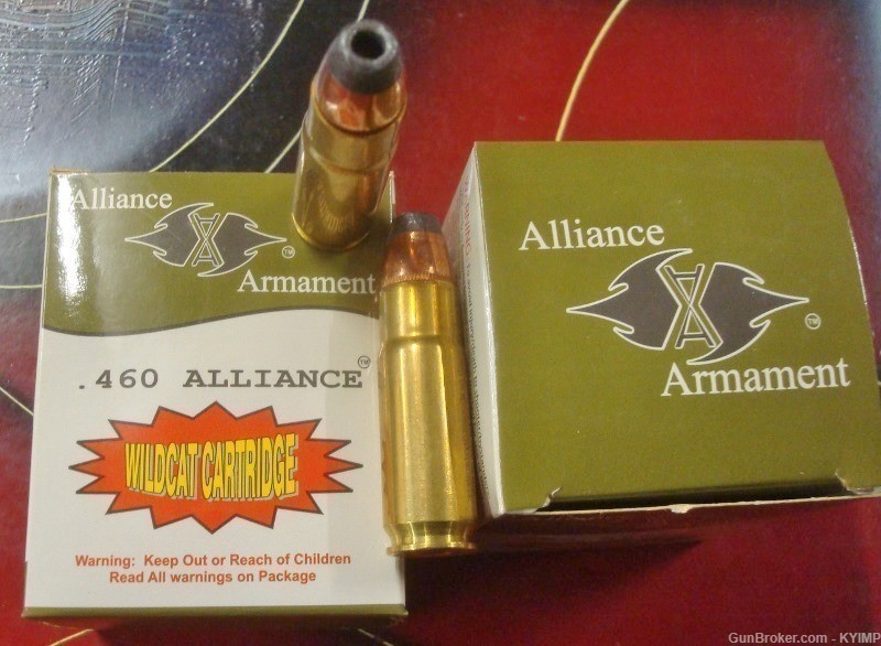 100 ALLIANCE ARMAMENT 460 Alliance 300 gr JHP Wildcat Ammunition AK460-img-2
