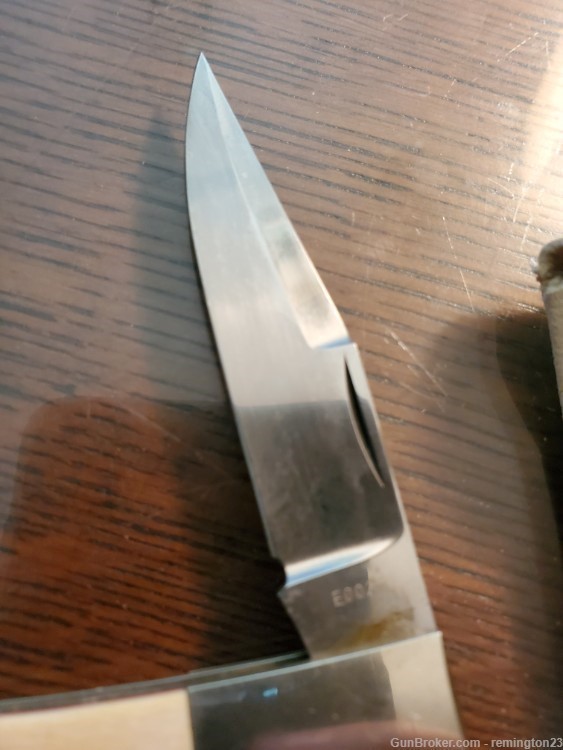 Custom Made Signed by Yoshihiro Fujimoto Pearl Inlay Pocket Knife 1988-img-9