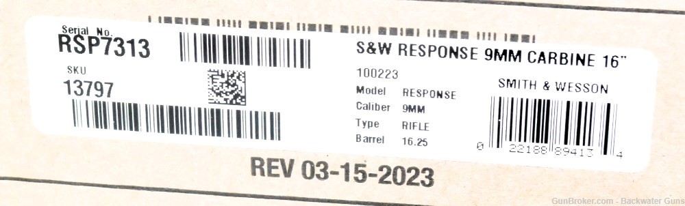 FACTORY NEW SMITH & WESSON RESPONSE 9MM CARBINE NO RESERVE!-img-5