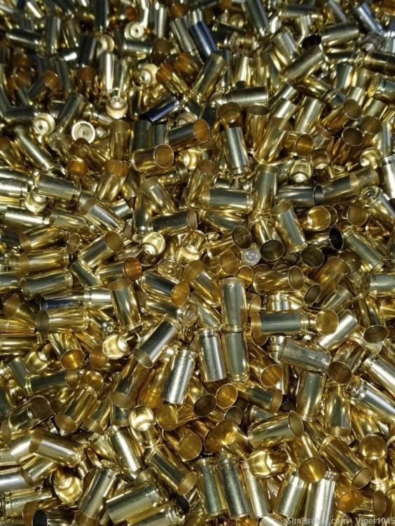 QTY (2000) 9mm Brass, Processed/Rollsized,Deprimed, READY TO LOAD-img-0